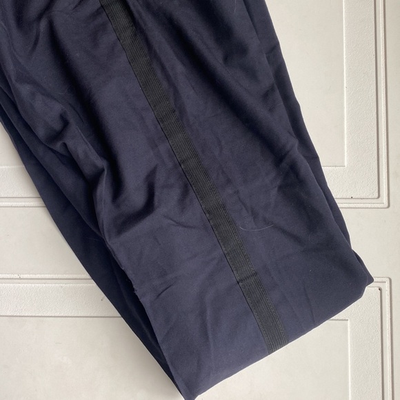NWT ELBECO TOP AUTHORITY POLYESTER 4-POCKET DRESS PANTS 36 NAVY/BLACKS STRIPE - Picture 6 of 6